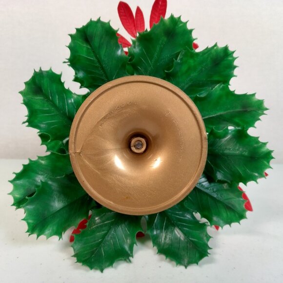 Vintage Noel Decorations Christmas Tree Holly Berry Foliage Plastic Kitchy 12" - Picture 9 of 14
